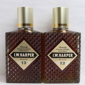 【2本セット】I.W.HARPER（I.W.ハーパー）12年 43％ 750ml N24C180021