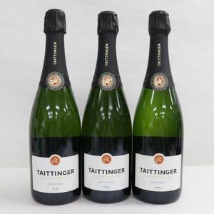 1円~【3本セット】TAITTINGER（テタンジェ）ブリュット レゼルヴ 12.5％ 750ml X24C250011