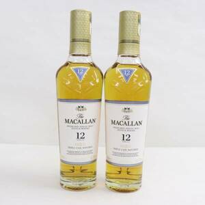 1円~【2本セット】MACALLAN（マッカラン）12年 トリプルカスク ハーフボトル 40％ 350ml O24C190010