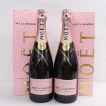 【2本セット】MOET＆CHANDON（モエエシャンドン）ロゼ 12％ 750ml I24C180001_画像1