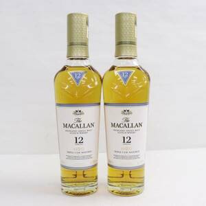 【2本セット】MACALLAN（マッカラン）12年 トリプルカスク ハーフボトル 40％ 350ml O24C160006