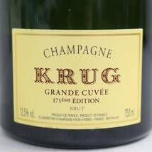 KRUG（クリュッグ）グラン キュヴェ ブリュット 12.5% 750ml ※キャップフィルム・ラベルキズ T24C230011_画像2