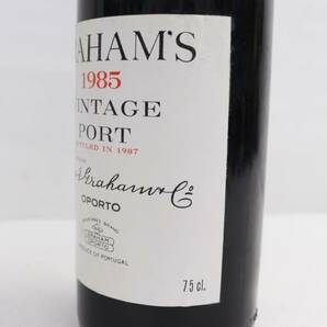 GRAHAMS（グラハム）ヴィンテージ ポート 1985-1987 20％ 750ml T24C230014の画像7