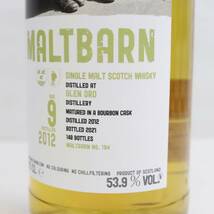 1円~MALTBARN（モルト バーン）グレンオード 9年 バーボンカスク 2012-2021 53.9% 700ml ※オリ有り T24C100015_画像6