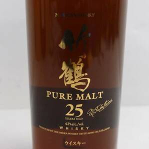 NIKKA（ニッカ）竹鶴 25年 ピュアモルト 43％ 700ml ※ネックラベルなし T24C220045の画像2