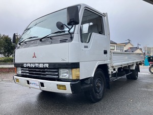 ★富山発　S61　三菱　MITSUBISHI　キャンター　トラック　平ボディ　ロングボディ　ディーゼル　積載2000kg　一時抹消渡　直接引取のみ　