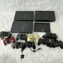 【ジャンク】PlayStation2 プレイステーション2 SONY ソニー 本体 4台 コントローラー 9本 まとめ売り_画像1