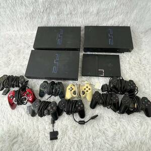 【ジャンク】PlayStation2 プレイステーション2 SONY ソニー 本体 4台 コントローラー 9本 まとめ売り