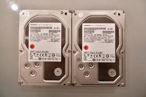 ●HITACHI HDS723030ALA640 3TB 7200RPM HDD 2台セット その1【使用1,900h程度】●