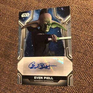 topps starwars auto card BLAIR BESS トップス スターウォーズ 直筆 サイン カード 500枚限定 シリアル