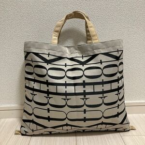 FAUCHON フォション レディース 2way トートバッグ ハンドバッグ 総柄 シルバー グレー ナイロン 布地 シンプル 可愛い ガーリー ブランド