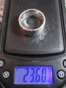 Ручная серебряная серебряная 950 молоток. Плоские кольца 28,5