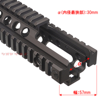 ◆マルイ&インチネジ 対応◆ M4 DANIEL DEFENSE MK18 RISⅡFSP タイプ 9.5inch ハンドガード FDE ( ダニエルディフェンス HANDGUARD RIS2_画像4