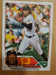 oneil cruz Topps holiday baseball 2023 オニール・クルーズ ベースカード パイレーツ