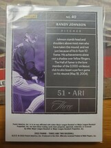 randy Johnson /8 panini three and two baseball 2022 ランディ・ジョンソン 8枚限定カード　黒パラレル　ダイアモンドバックス MLB_画像2