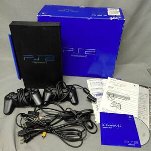 060307 259507 SONY ソニー PS2 プレイステーションツー ゲーム機 本体SCPH-10000 他 箱付き 通電確認のみOK 