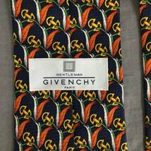 060308　260836-10　GIVENCHY　ジバンシィ　ジバンシー　ネクタイ　ネイビー系カラー柄物　メンズファッション小物　紳士小物　服飾雑貨_画像6