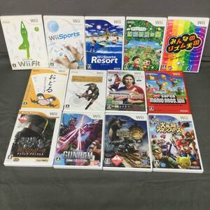 060315 259795-1 Nintendo 任天堂 Wii ゲームソフト 大乱闘スマッシュブラザーズX/スーパーマリオブラザーズWii 他 13点 まとめ 動作未確認