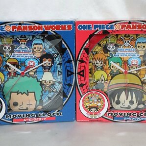 1円スタート 中古 ワンピース ONE PIECE ムービングクロック 壁掛け時計 まとめ売り ルフィ ロロノア・ゾロ 現状品の画像1