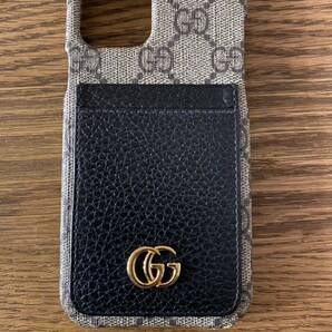 GUCCI グッチ オフィディア　iPhoneケース　iPhone12.iPhone12proスマホケース ◆カードケース付き　GGスプリーム GGマーモント