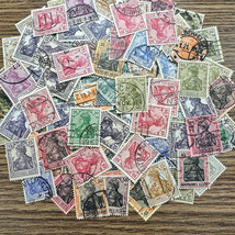 【ドイツ】1900年～普通切手（ゲルマニア図案シリーズ）使用済みクラシック切手100枚大量まとめてロット！超希少！！(fUNRaE2HVm)_画像3