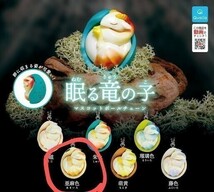 ☆　眠る竜の子　ペンギンダイブ　亜麻色　ガチャガチャ　カプセルトイ　キーホルダー　_画像2