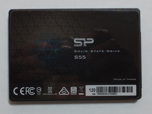シリコンパワー製2.5インチ 120GB SATA SSD S55