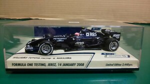 ★ミニチャンプス 1/43 F1 ウィリアムズ トヨタ ショーカー2008 中嶋一貴 2,376個 限定 400 080078 ～送料 定形外 箱梱包350円