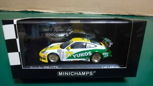 ☆美品 ☆未展示 ★ミニチャンプス 1/43 ポルシェ 911 (996)GTS デイトナ24th 2003 #77 400 036977 ～400円スタート