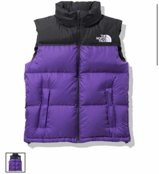 THE NORTH FACE ヌプシベストジャケット（メンズ）ND91843 ピークパープル(PP) ダウンジャケット