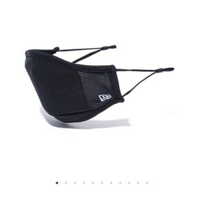 MASK FACE COVERINGS マスク ロゴエンブロイダリー ブラック × 3枚セット