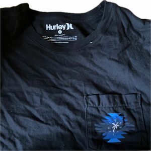 hurley ハーレイ　pendelton ペンドルトン　コラボ　ポケット　Tシャツ 半袖Tシャツ ブラック　BLACK S