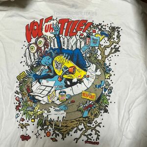 volcom ボルコム　jim Phillips コラボ　T L vintage Tシャツ　ホワイト　white 白