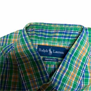 Polo Ralph Lauren ポロ ラルフローレン　 長袖シャツ ボタンダウンシャツ チェック　M Green