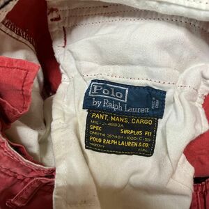 POLO RALPH LAUREN ポロ　ラルフローレン　ミリタリー　カーゴ　ショーツ　RED 30 インチ　travis