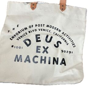 デウスエクスマキナ deus ex machina キャンバストート バッグ タグ付き