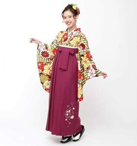  кимоно hakama комплект Junior для . исправление 135cm~143cm сон тысяч плата церемония окончания . пожалуйста новый товар ( АО ) дешево рисовое поле магазин NO29012-02