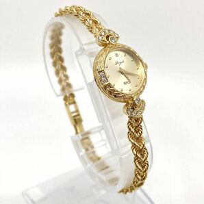 美品 Loyal H&Co. 18K 18金 LTP 286 腕時計 ブレスウォッチ ジュエリー ラウンド クォーツ quartz Swiss GOLD ゴールド 金 ロイヤル Y627の画像3