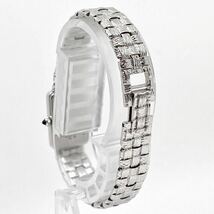SEIKO Exceline 腕時計 ストーン レクタンギュラー バーインデックス 2針 クォーツ quartz シルバー 銀 セイコー エクセリーヌ Y648_画像5