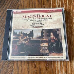 中古CD J.S.バッハ マニフィカト カンタータ第51番 ジョン エリオット ガーディナー J.S.BACH MAGNIFICAT JAUCHZET GOTT PHILIPS