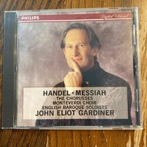 中古CD ヘンデル メサイア 合唱曲集 ジョン エリオット ガーディナー イギリス・バロック管弦楽団 HANDEL MESSIAH THE CHORUSSES PHILIPS_画像1