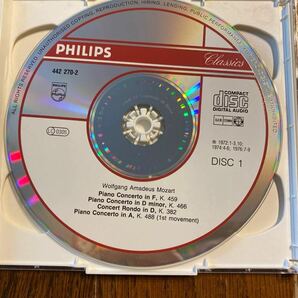 中古CD モーツァルト ピアノ協奏曲集 1 アルフレッド ブレンデル ネヴィル マリナー アカデミー室内管弦楽団 Mozart PHILIPSの画像3