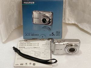 FUJIFILM FinePix AX300 コンパクトデジタルカメラ デジタルカメラ 富士フイルム シルバー 箱付