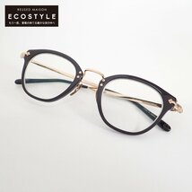 【1円/美品】 OLIVER PEOPLES オリバーピープルズ 507C BK/G ボストン メガネ 度入り 眼鏡 45□24-142_画像1