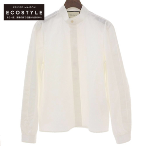 GUCCI Gucci shirt blouse tops lady's white 36 18 year 560496