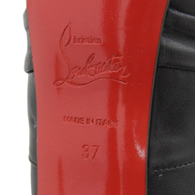 新品同様 Christian Louboutin クリスチャンルブタン 20周年記念 厚底 ピンヒール オープントゥ パンプス レディース ブラック 37_画像7