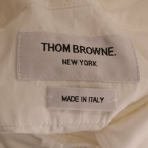 THOM BROWNE トムブラウン FLL005E 03113100 ボタンダウン ロングスリーブ シャツ ホワイト 36 トップス コットン レディース 中古_画像6