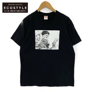 Supreme シュプリーム xアキラ・AKIRA arm tee 17AW 鉄雄アームTシャツ ブラック M トップス コットン メンズ 中古