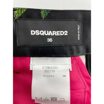 DSQUARED2 ディースクエアード S72MU0353 総柄ショートパンツ ブラック 36 ボトムス ポリエステル レディース 中古_画像4