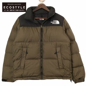 THE NORTH FACE ノースフェイス カーキ×ブラック ND92335 ヌプシジャケット カーキ S ジャケット ナイロン メンズ 中古